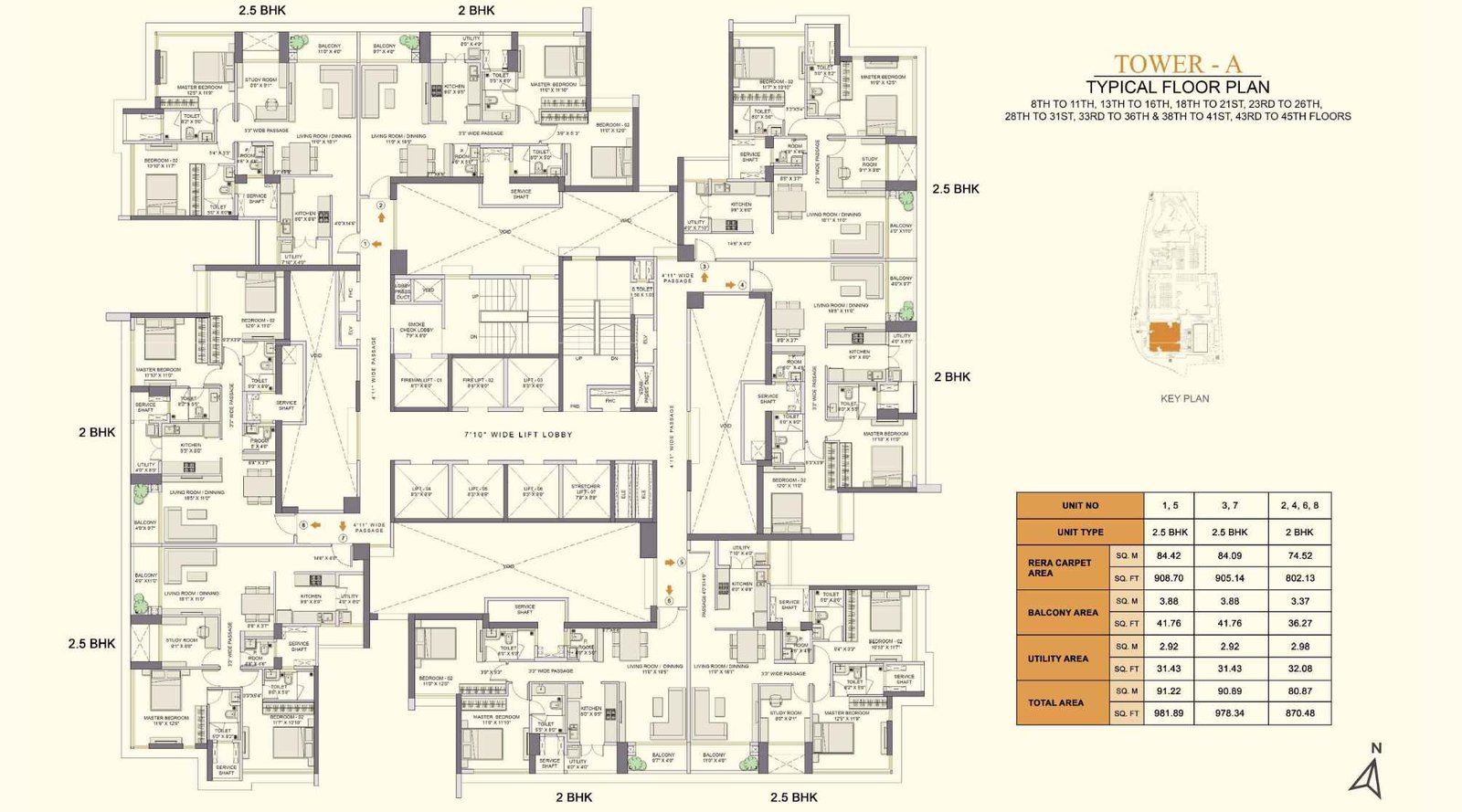 Adani- Codename- Lit-Typical-floor-plan-Tower-A